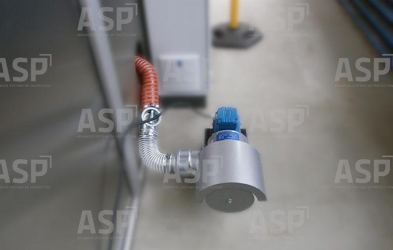 ventilátor na ohrev robota