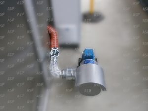 Ventilácia ochranného návleku robota
