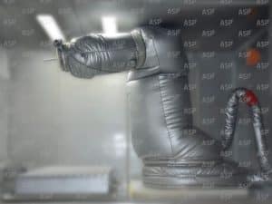 Ochranný  návlek na roboty : riešenie „klimatizovaný ochranný návlek “, teplota -40 °C/+90 °C